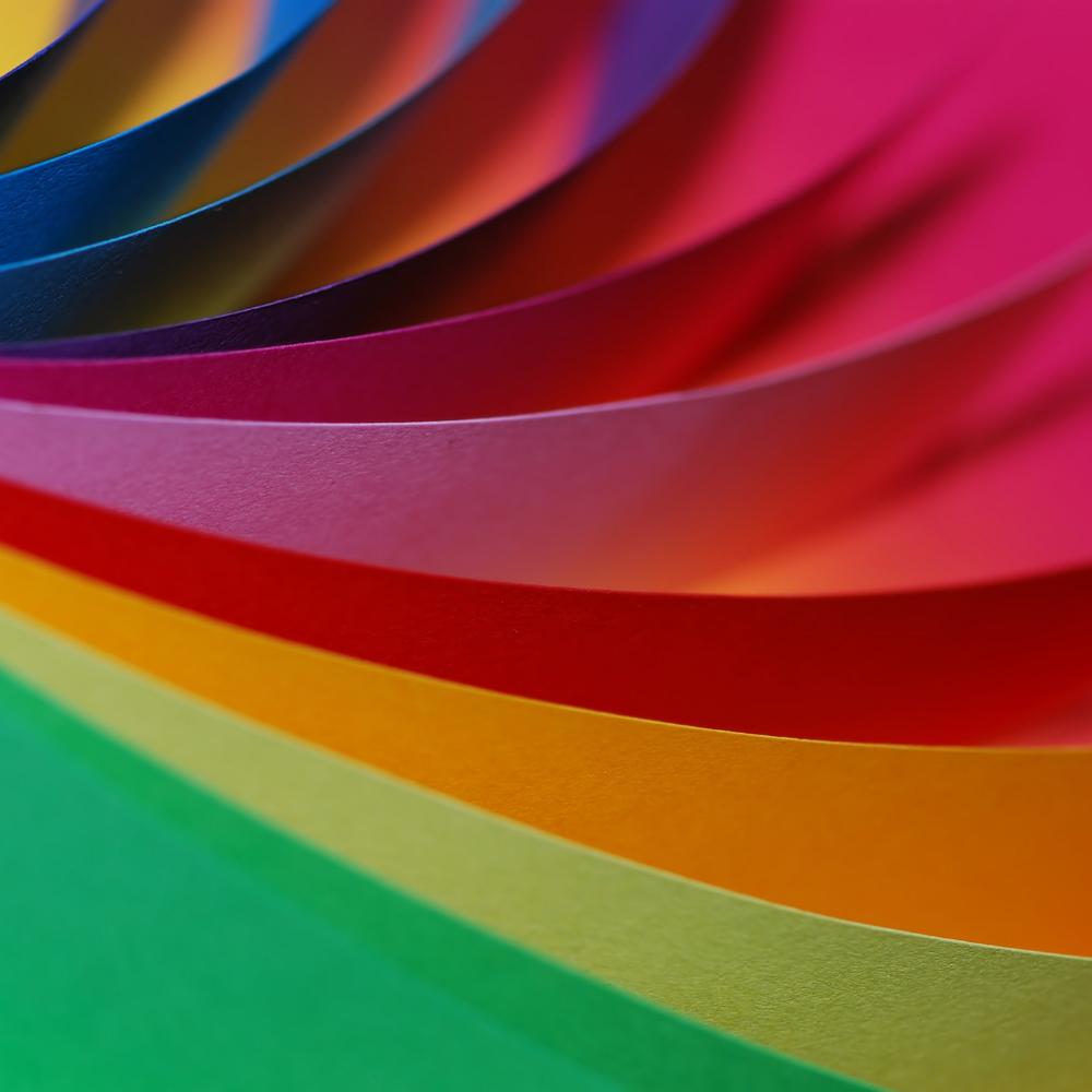 bright colorful paper art hobby choices of color 65 pound