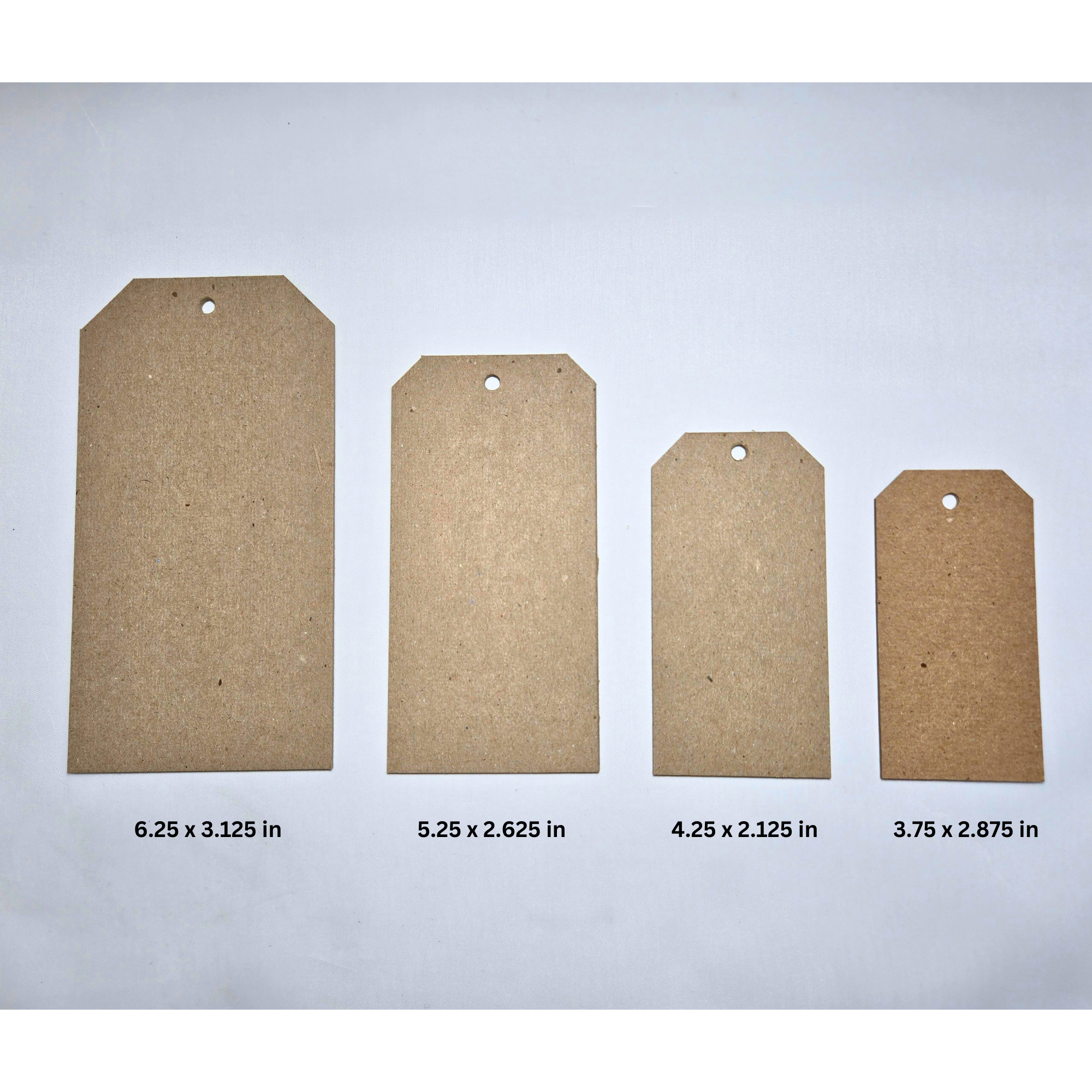 Chipboard Tags 80 Point – .080" Thick Heavy-Duty Kraft Brown Tags for Journaling, Gift Tags, Scrapbooking, Junk Journal, DIY Crafts