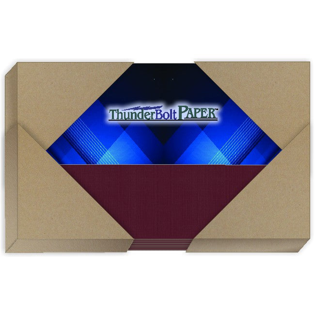 Burgundy Linen Cardstock – 80# Cover Weight for Elegant Printing and Crafting