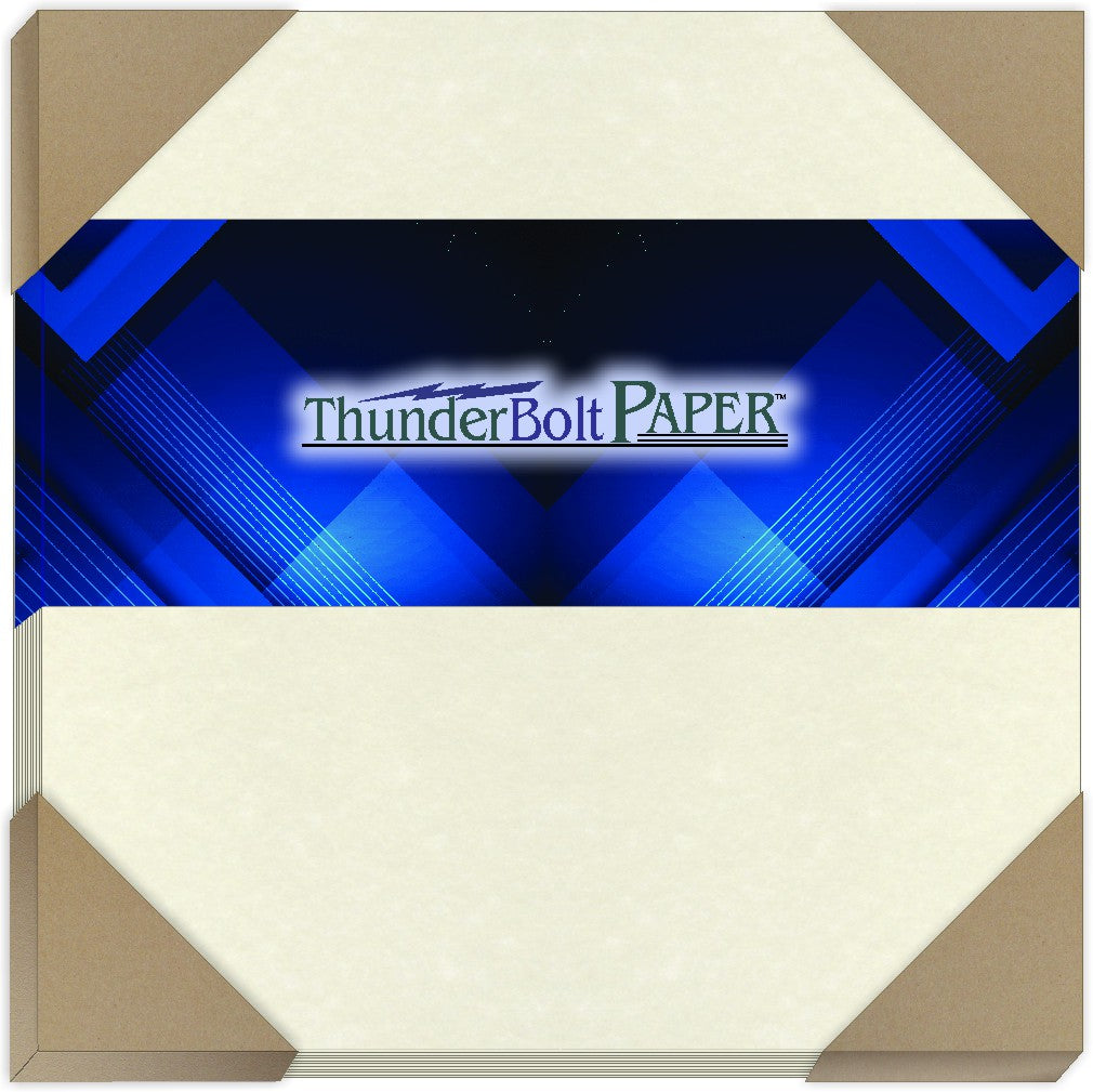 Off-White Parchment Paper Card Stock – 65# Cover Weight for Vintage Printing and DIY Crafts