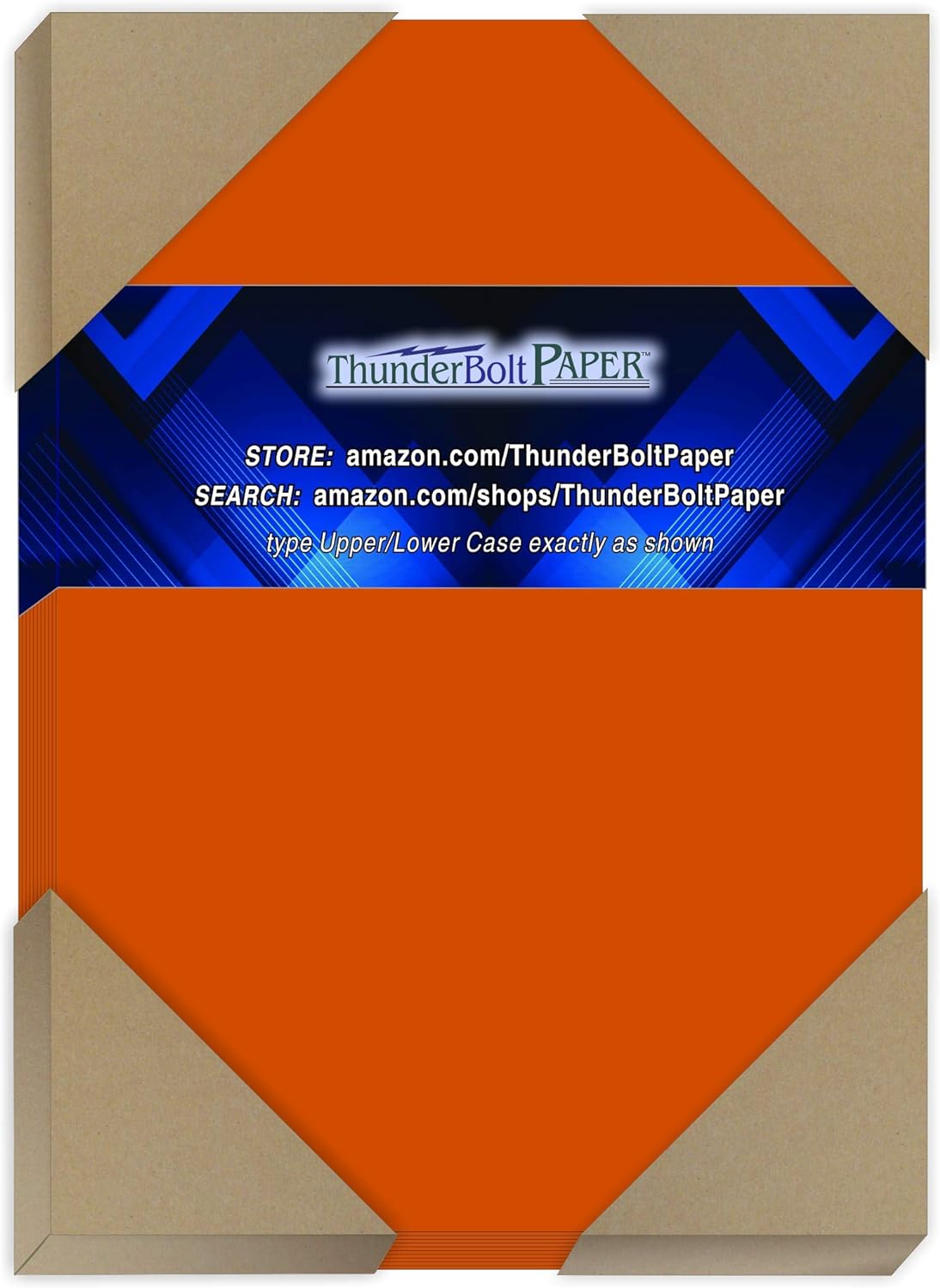 Dark Orange Paper – 65# Cover/Cardstock for Printing, Crafts, and DIY Projects 5x7 150 sheets basic blank bond bright brightly brights bulk card cardstock color colored colorful colors computer construction copie copy copying copypaper ct duty flyer hard heavy heavyweight high quality inkjet laser multipurpose neon notebook office paper papers papier plain premium printable printer printerpaper printing products reams recycled reem size solar stock tabloid thick thin typing word Bright ThunderBolt Paper