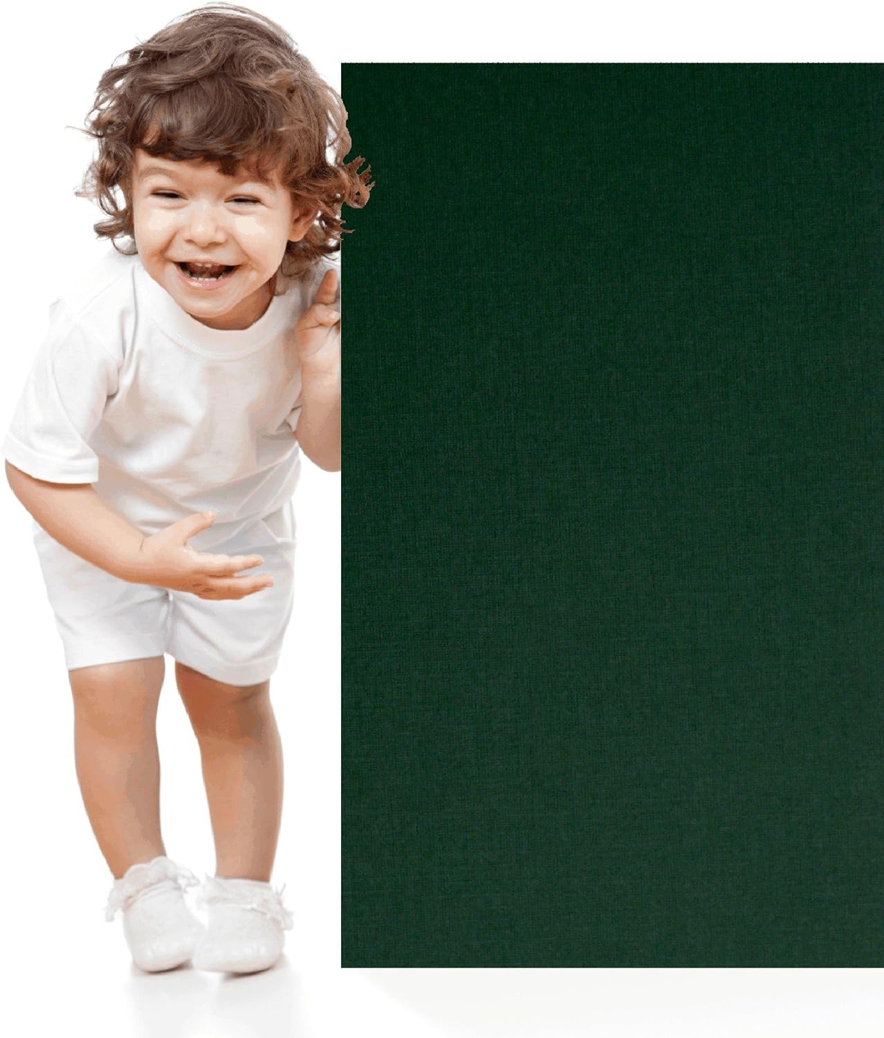 Green Linen Cardstock – 80# Cover Weight for Elegant Printing and Crafting