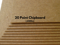 20pt lightweight kraft chipboard, recycled material for DIY crafts, bookbinding, scrapbooking, albums, frames, packaging, and custom projects