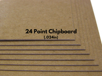 24pt durable kraft chipboard, eco-friendly and sturdy for DIY crafts, bookbinding, scrapbooking, albums, boxes, frames, and creative projects