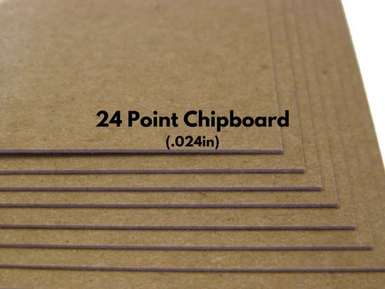 24pt durable kraft chipboard, eco-friendly and sturdy for DIY crafts, bookbinding, scrapbooking, albums, boxes, frames, and creative projects