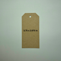 Chipboard Tags 46 Point – .046" Thick Lightweight Kraft Brown Tags for Junk Journaling, Scrapbooking, DIY Crafts, Thank you tags, Gift Tags