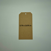 Chipboard Tags 60 Point – .060" Thick Heavy-Duty Kraft Brown Tags for Journaling, Scrapbooking, DIY Crafts, Gift Tags, Thank you tags
