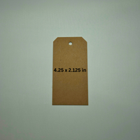 Chipboard Tags 60 Point – .060" Thick Heavy-Duty Kraft Brown Tags for Journaling, Scrapbooking, DIY Crafts, Gift Tags, Thank you tags