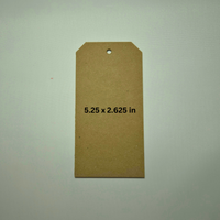 Chipboard Tags 100 Point Thickness – .100" Thick Heavy-Duty Kraft Brown Tags for Journaling, Scrapbooking & DIY Crafts 5.25" x 2.625" Tags ThunderBolt Paper 5.25" x 2.625"
