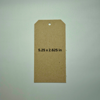Chipboard Tags 46 Point – .046" Thick Lightweight Kraft Brown Tags for Junk Journaling, Scrapbooking, DIY Crafts, Thank you tags, Gift Tags