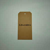 Chipboard Tags 60 Point – .060" Thick Heavy-Duty Kraft Brown Tags for Journaling, Scrapbooking, DIY Crafts, Gift Tags, Thank you tags