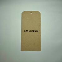 Chipboard Tags 46 Point – .046" Thick Lightweight Kraft Brown Tags for Junk Journaling, Scrapbooking, DIY Crafts, Thank you tags, Gift Tags