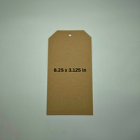 Chipboard Tags 60 Point – .060" Thick Heavy-Duty Kraft Brown Tags for Journaling, Scrapbooking, DIY Crafts, Gift Tags, Thank you tags