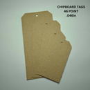 Chipboard Tags 46 Point – .046" Thick Lightweight Kraft Brown Tags for Junk Journaling, Scrapbooking, DIY Crafts, Thank you tags, Gift Tags
