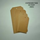 Chipboard Tags 60 Point – .060" Thick Heavy-Duty Kraft Brown Tags for Journaling, Scrapbooking, DIY Crafts, Gift Tags, Thank you tags