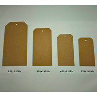 Chipboard Tags 60 Point – .060" Thick Heavy-Duty Kraft Brown Tags for Journaling, Scrapbooking, DIY Crafts, Gift Tags, Thank you tags