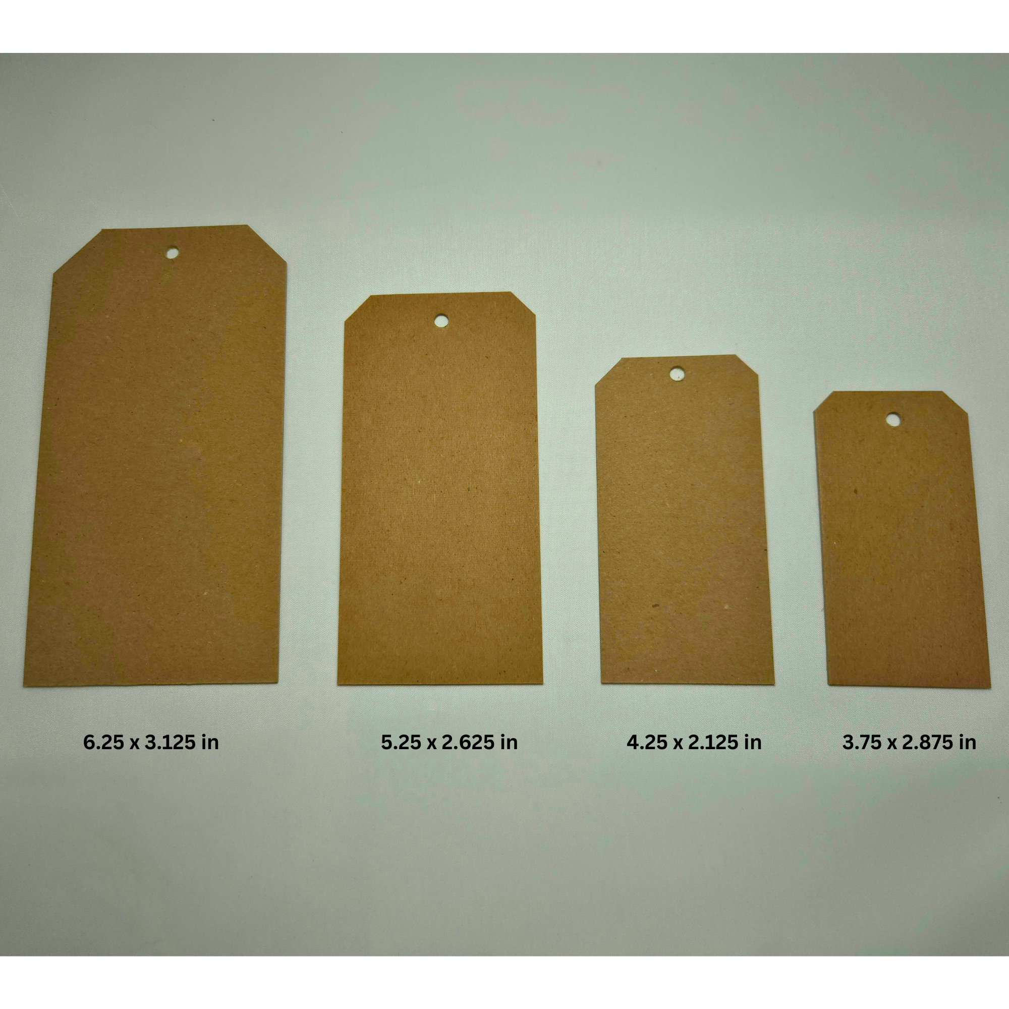 Chipboard Tags 60 Point – .060" Thick Heavy-Duty Kraft Brown Tags for Journaling, Scrapbooking, DIY Crafts, Gift Tags, Thank you tags