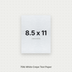 White Crepe Paper, 70# Text Weight Textured Paper 8.5x11 Crepe ThunderBolt Paper 8.5x11
