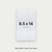 White Crepe Paper, 70# Text Weight Textured Paper 8.5x14 Crepe ThunderBolt Paper 8.5x14