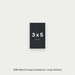 Black Crepe Cardstock, 80# Cover Weight Textured Paper 3x5 Long Texture Crepe ThunderBolt Paper 3x5 Long
