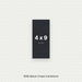 Black Crepe Cardstock, 80# Cover Weight Textured Paper 4x9 Crepe ThunderBolt Paper 4x9