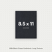 Black Crepe Cardstock, 80# Cover Weight Textured Paper 8.5x11 Long Texture Crepe ThunderBolt Paper 8.5x11 Long