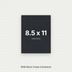Black Crepe Cardstock, 80# Cover Weight Textured Paper 8.5x11 Crepe ThunderBolt Paper 8.5x11