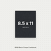 Black Crepe Cardstock, 80# Cover Weight Textured Paper 8.5x11 Crepe ThunderBolt Paper 8.5x11