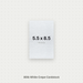 White Crepe Cardstock, 80# Cover Weight Textured Paper 5.5x8.5 Crepe ThunderBolt Paper 5.5x8.5