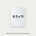 White Crepe Cardstock, 80# Cover Weight Textured Paper 8.5x11 Long Texture Crepe ThunderBolt Paper 8.5x11 Long
