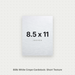 White Crepe Cardstock, 80# Cover Weight Textured Paper 8.5x11 Short Texture Crepe ThunderBolt Paper 8.5x11 Short