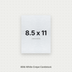 White Crepe Cardstock, 80# Cover Weight Textured Paper 8.5x11 Crepe ThunderBolt Paper 8.5x11