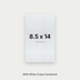 White Crepe Cardstock, 80# Cover Weight Textured Paper 8.5x14 Crepe ThunderBolt Paper 8.5x14