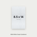 White Crepe Cardstock, 80# Cover Weight Textured Paper 8.5x14 Crepe ThunderBolt Paper 8.5x14