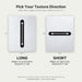 White Crepe Cardstock 80# texture direction guide: Long vs Short ThunderBolt Paper