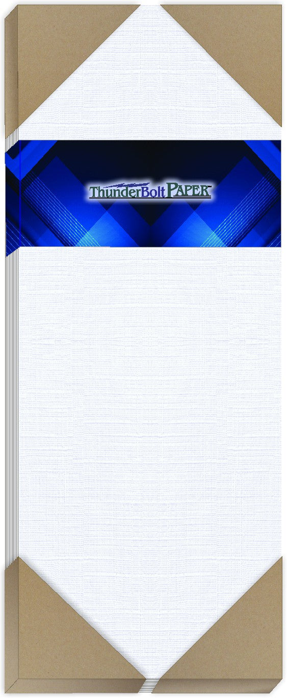 White Linen Cardstock – 80# Cover Weight for Elegant Printing and Crafting