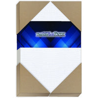 White Linen Cardstock – 80# Cover Weight for Elegant Printing and Crafting