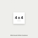 White Smooth Cardstock - 80# Cover Weight for Printing, Menus & Crafts 4x4 Smooth ThunderBolt Paper 4x4