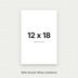 White Smooth Cardstock – 80# Cover Weight for Printing, Menus & Crafts 12x18 Smooth ThunderBolt Paper 12x18
