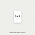 White Smooth Cardstock – 80# Cover Weight for Printing, Menus & Crafts 3x5 Smooth ThunderBolt Paper 3x5