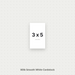 White Smooth Cardstock – 80# Cover Weight for Printing, Menus & Crafts 3x5 Smooth ThunderBolt Paper 3x5