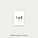 White Smooth Cardstock – 80# Cover Weight for Printing, Menus & Crafts 4x6 Smooth ThunderBolt Paper 4x6