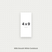 White Smooth Cardstock – 80# Cover Weight for Printing, Menus & Crafts 4x9 Smooth ThunderBolt Paper 4x9