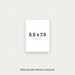 White Smooth Cardstock – 80# Cover Weight for Printing, Menus & Crafts 5.5x7.5 Smooth ThunderBolt Paper 5.5x7.5
