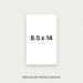 White Smooth Cardstock – 80# Cover Weight for Printing, Menus & Crafts 8.5x14 Smooth ThunderBolt Paper 8.5x14
