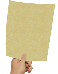 Gold Parchment Paper Card Stock – 65# Cover Weight for Vintage Printing and DIY Crafts aged antique award blank business caligraphy calligraphy certificate copy fashioned for printer gold head high quality invitation journal letterhead map menu message newspaper old looking pachment papyrus parchement parchmant parchment pergamino pirate printable printing resume retro romantic rustic scroll sheets stationary textured thick treasure treasure map victorian vintage wedding writing Parchment ThunderBolt Paper