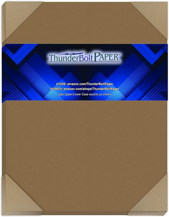 Brown Kraft Bag Cardstock – Fiber 80# Cover Weight for Natural, Rustic Printing & Crafts 80# 80lb art bag book caligraphy cardstock color cover craft darker. brown double doubled fiber fine invitation kraft making natural nice old printing recycled rough scrapbook sided specialty speckled squares style texture textured traditional vintage water watercolor Fiber ThunderBolt Paper