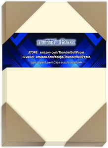 100 Natural Smooth Card Stock Sheets Paper - 8.5 X 14 Inches Legal|Menu Size - 80# (80 lb/Pound) Cover Weight - Quality Paper - Smooth Finish