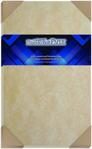 100 Old Age Parchment 65lb Cover Paper Sheets Cardstock Weight Colored Sheets 8.5X14 Inches Legal and Menu Size - Printable Parchment Semblance