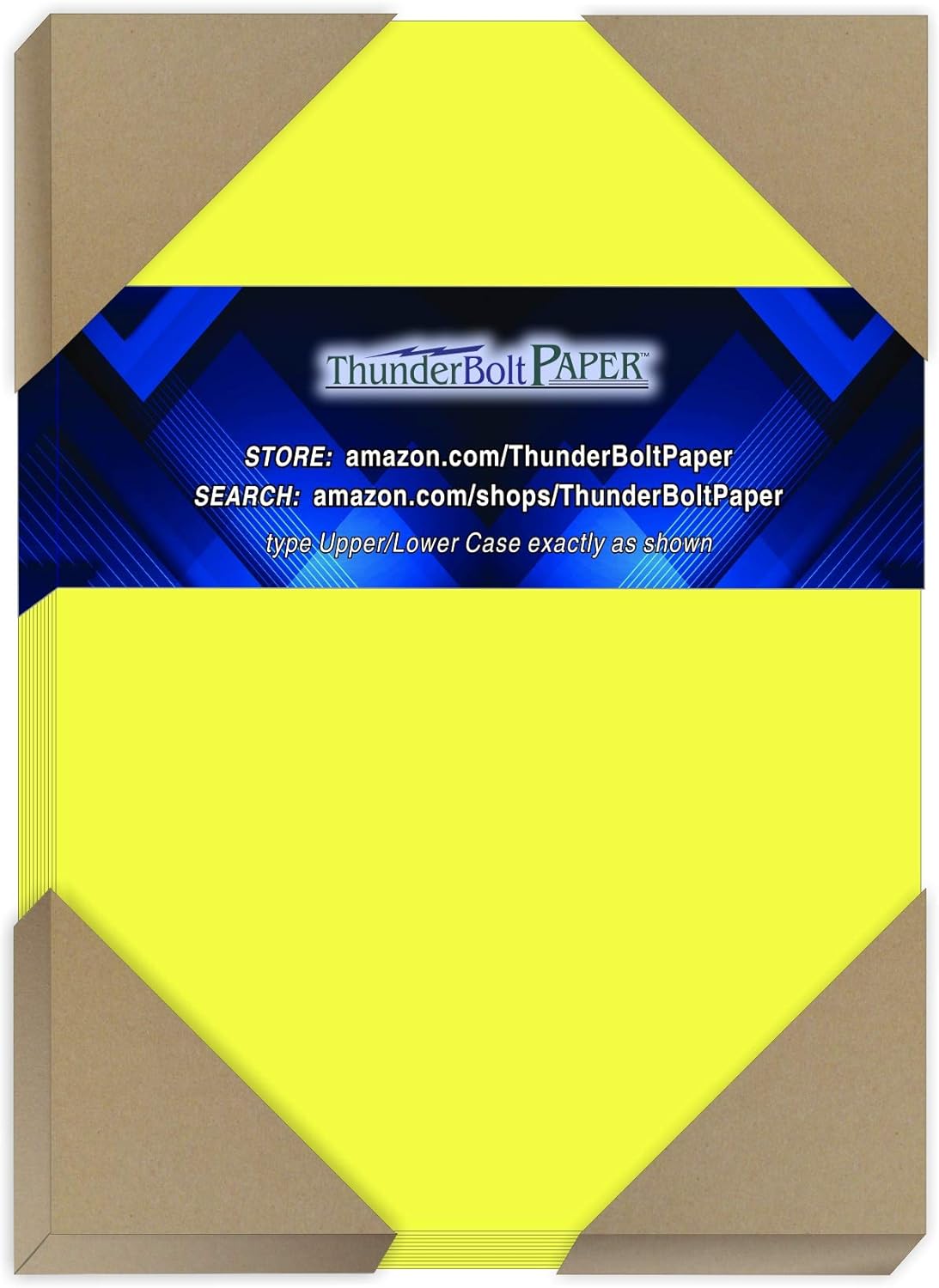 Bright NEON yellow 65# (light card weight)